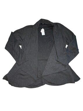 Premise Woman Open Front Knit Cardigan-Gray-Sizw 2X-NWT